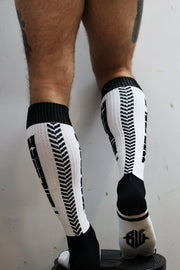 BREEDWELL Socks Eternity Long Knee Sock Nylon in White 454