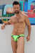 BREEDWELL Swim - Briefs Expose Neon Green Swimwear Mesh Panel 40 - SexyMenUnderwear.com