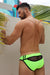 BREEDWELL Swim - Briefs Expose Neon Green Swimwear Mesh Panel 40 - SexyMenUnderwear.com