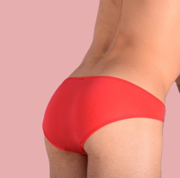 Briefs SMU Mini Sheer Brief Red 33372 MX11 - SexyMenUnderwear.com