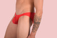 Briefs SMU Mini Sheer Brief Red 33372 MX11 - SexyMenUnderwear.com