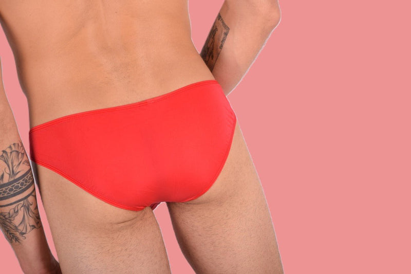 Briefs SMU Mini Sheer Brief Red 33372 MX117