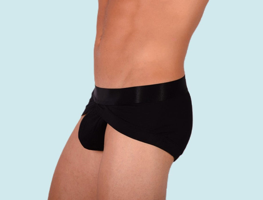 Briefs SMU Sexy Fashion Brief Black 87657 MX12 - SexyMenUnderwear.com