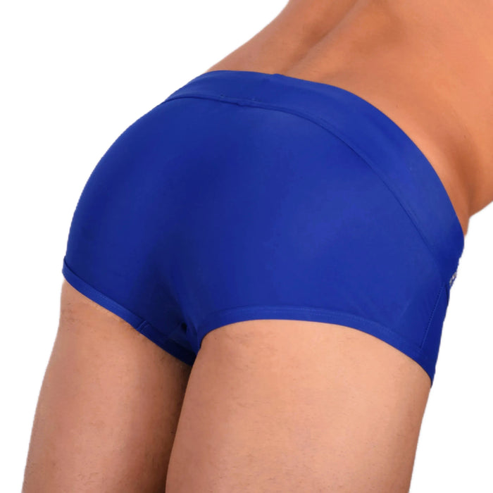 Modus Vivendi Slip De Bain Avec Ceinture Cubique Métallisée Brillante Bleu BS1811 10