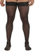 CandyMan Mens Mesh Thigh Highs With Matching Lace in Black 99533 O/S 3 - SexyMenUnderwear.com