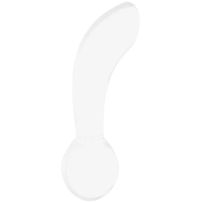 Chrystalino Blaze Borosilicate Glass Butt Plug in White 4.5'' SX3 - SexyMenUnderwear.com