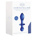 Chrystalino Rocker Glass Butt Plug in Blue 4.5'' SX3 - SexyMenUnderwear.com