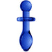 Chrystalino Rocker Glass Butt Plug in Blue 4.5'' SX3 - SexyMenUnderwear.com