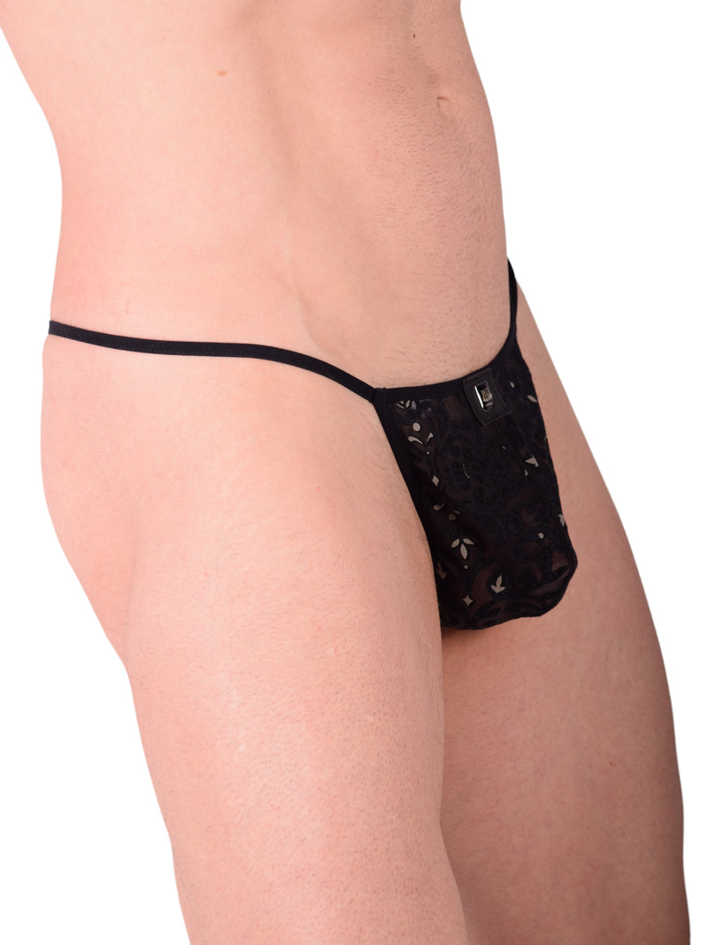 Petit tanga Rococo floral en burnout Gregg Homme 142116 MX9-14
