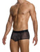 Delusion Boxer Elastic Knitted Lurex Yarns Black Jacquard 02521 B87 - SexyMenUnderwear.com