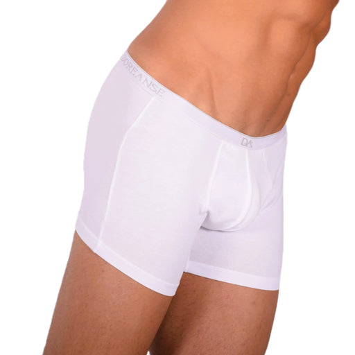 DOREANSE 90% Cotton Mens Underwear Boxer Brief Stretchy Fabric White 1717 61