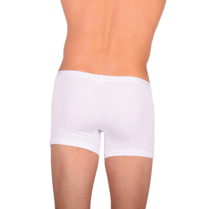 DOREANSE 90% Cotton Mens Underwear Boxer Brief Stretchy Fabric White 1717 6 - SexyMenUnderwear.com