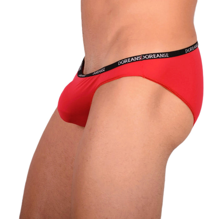 Doreanse Aire Brief Low - Rise & Lean Bikini Cut Briefs Red 1395 11 - SexyMenUnderwear.com