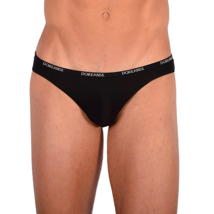 Doreanse Aire Briefs Low - Rise & Lean Bikini Cut Brief Black 1395 11 - SexyMenUnderwear.com