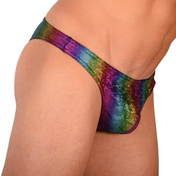 Doreanse Bikini Disco Briefs Low - Rise & Lean Cut Brief In Rainbow 1373 12 - SexyMenUnderwear.com