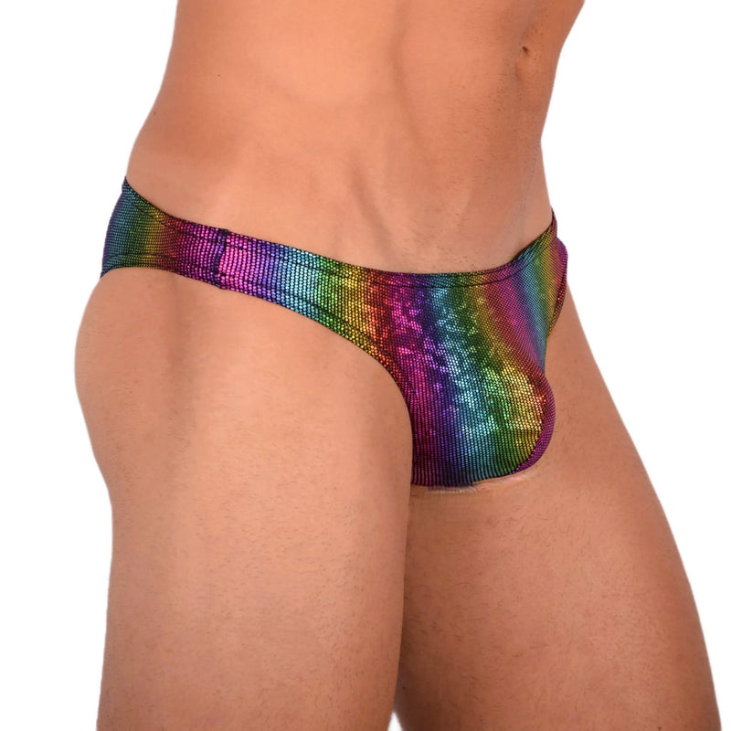 Doreanse Bikini Disco Briefs Low - Rise & Lean Cut Brief In Rainbow 1373 125