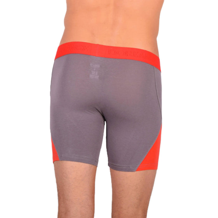 Doreanse Boxer Brief Micro Modal Casual Cotton Grey - Red Combo 1754 10 - SexyMenUnderwear.com