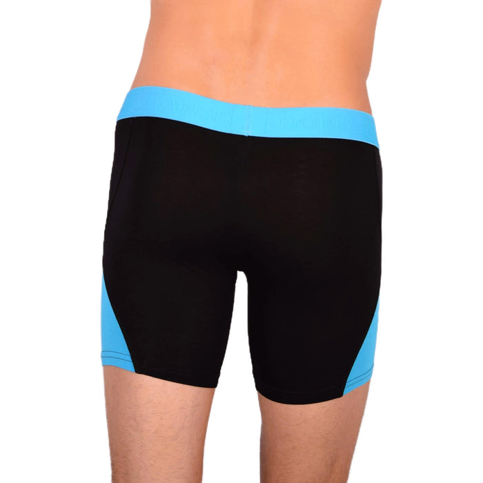 Doreanse Boxer Brief Micro Modal Soft Casual Black - Blue Combo 1754 105