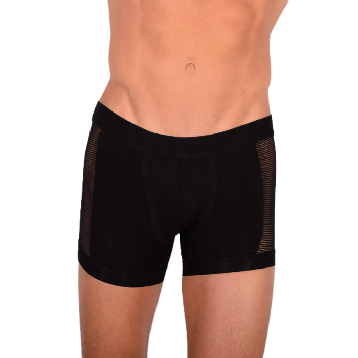 Doreanse Boxer Brief With Side Mesh Panel 1761 Black 56