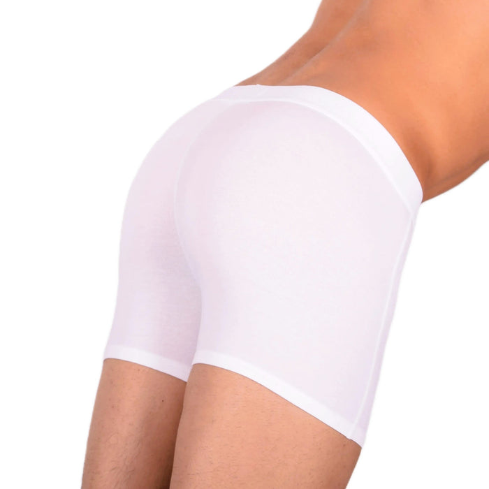 DOREANSE Boxer Casual Cotton Modal Boxer White 1755 4A - SexyMenUnderwear.com