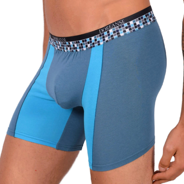 Doreanse Boxer Fitted Cotton And Modal Fabric Green Emerald 1710 5 - SexyMenUnderwear.com