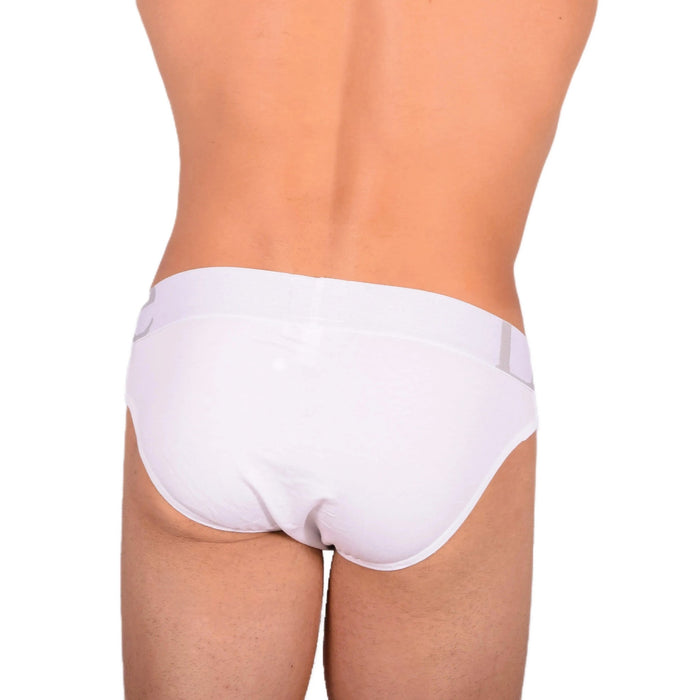 DOREANSE Brief Mens Slip With Pouch Reforming White 1225 9 - SexyMenUnderwear.com