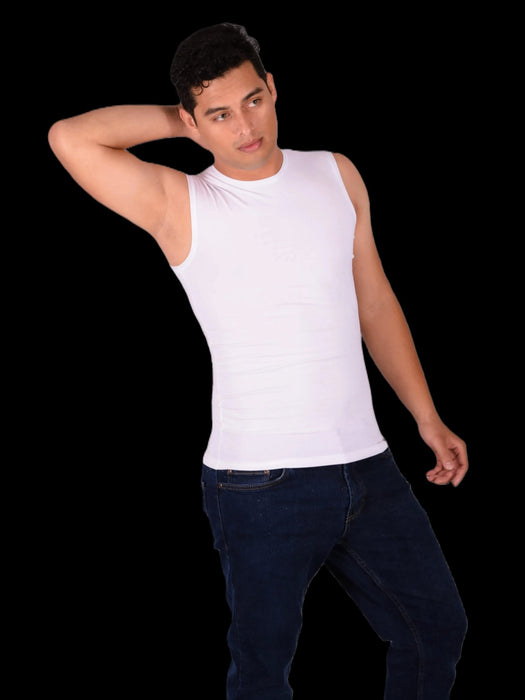 DOREANSE Classic Tank Top Muscle Tank White 2235 4A - SexyMenUnderwear.com