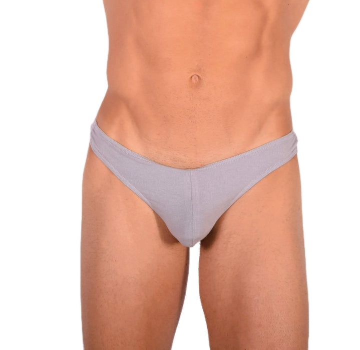 DOREANSE Cotton Men Thong Grey 1280 12 - SexyMenUnderwear.com