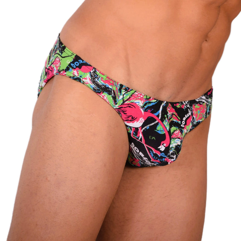 Doreanse Flamingo Splash Paint Print Casual Brief Herren Slips Homme 1361 85