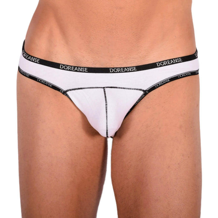 DOREANSE Men Brief Feel Naked Bikini Slip White 1215 11 - SexyMenUnderwear.com