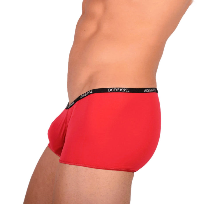 DOREANSE Mens Boys mini Boxer Short Thin fabric Red 1590 95