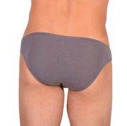 DOREANSE Mens Micro Briefs Sexy Fashion Cotton Modal Lycra Slip Gray 1281 134