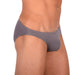 DOREANSE Mens Micro Briefs Sexy Fashion Cotton Modal Lycra Slip Gray 1281 13 - SexyMenUnderwear.com