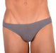 DOREANSE Mens Micro Briefs Sexy Fashion Cotton Modal Lycra Slip Gray 1281 13 - SexyMenUnderwear.com