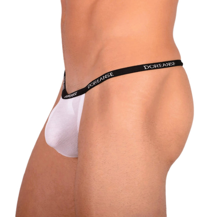 DOREANSE Mens Micro - Modal White G - String 1330 9 - SexyMenUnderwear.com