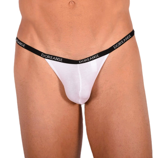 DOREANSE Mens Micro - Modal White G - String 1330 9 - SexyMenUnderwear.com