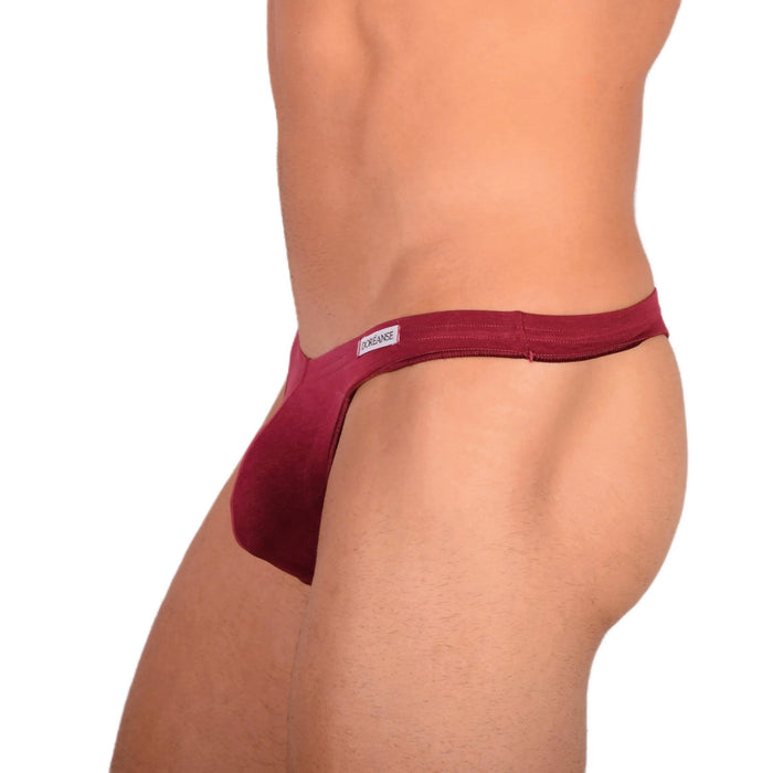 DOREANSE Mens String Underwear Euro Mens Thong Claret - Red 1392 915