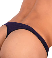 DOREANSE Mens Thongs Soft Cotton String Navy 1392 95