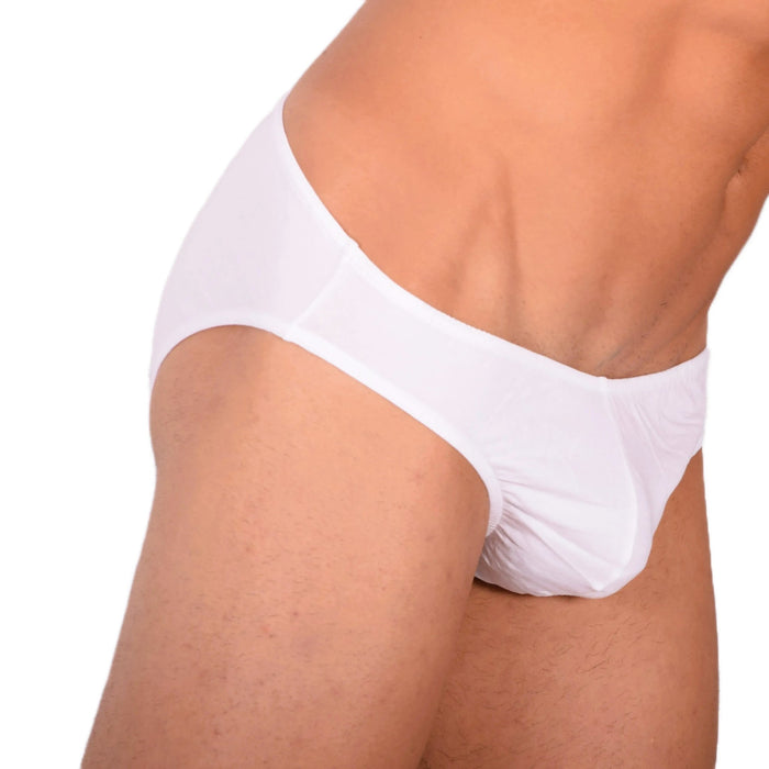 DOREANSE Micro Brief Basic Mens Slip Homme Casual Underwear White 1281 13 - SexyMenUnderwear.com