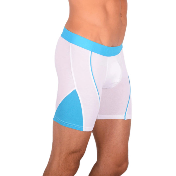 Doreanse Micro Modal Casual Cotton Boxers Blue - White Combo 1754 10 - SexyMenUnderwear.com