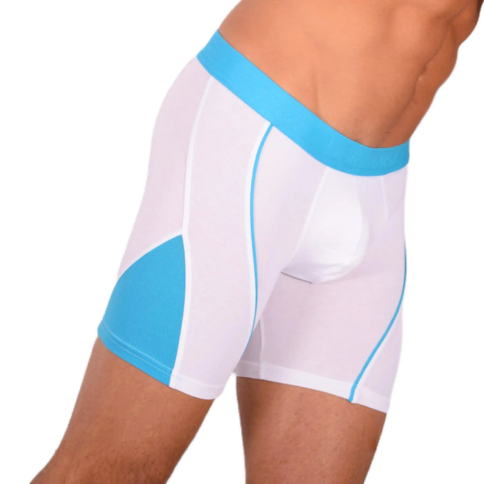 Doreanse Micro Modal Casual Cotton Boxers Blue - White Combo 1754 10 - SexyMenUnderwear.com