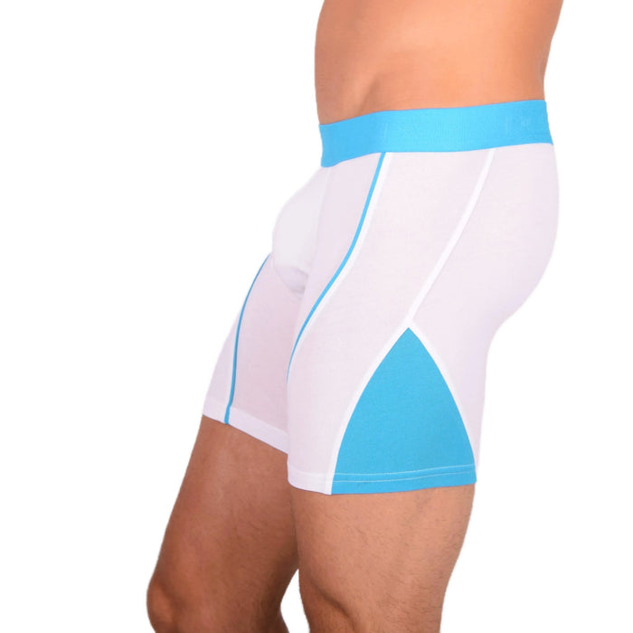 Doreanse Micro Modal Casual Cotton Boxers Blue - White Combo 1754 10 - SexyMenUnderwear.com