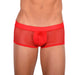 Doreanse sexy Boxer Brief Silky Hipster Short Low Rise - Mesh Boxer RED 1588 82