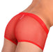 Doreanse sexy Boxer Brief Silky Hipster Short Low Rise - Mesh Boxer RED 1588 8 - SexyMenUnderwear.com