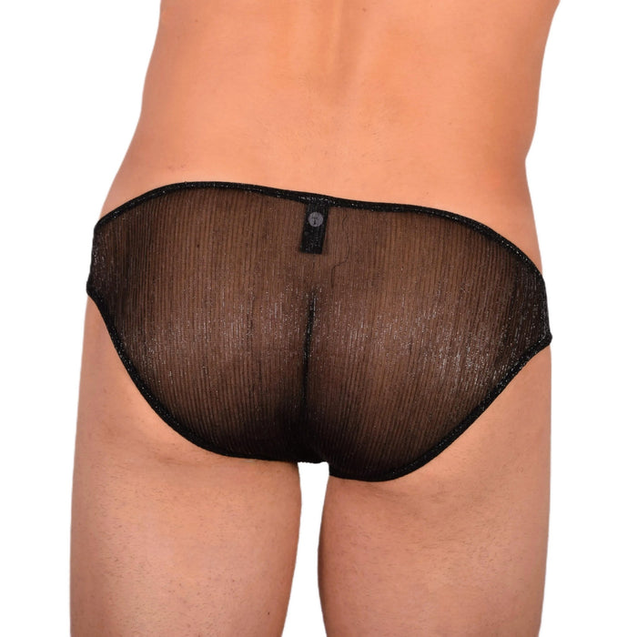 Doreanse Sheer Mini Briefs Mens Underwear Night Tease Black 1301 8 - SexyMenUnderwear.com