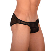 Doreanse Sheer Mini Briefs Mens Underwear Night Tease Black 1301 87