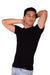 DOREANSE T-Shirt Basic Crew Neck Short Sleeved Black 2550 4A - SexyMenUnderwear.com