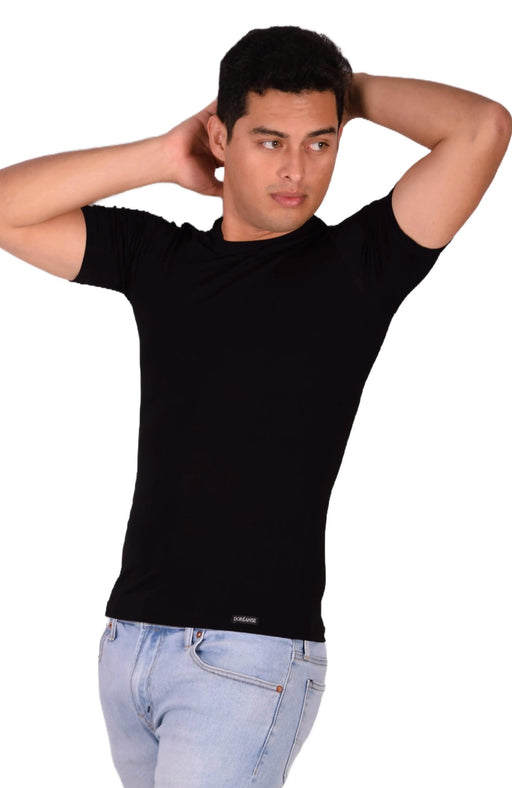 DOREANSE T-Shirt Classic Black Coton Shirts 2535 21