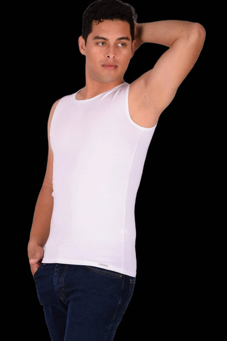 DOREANSE Tank Top Athletic Muscle Coton Classic White 2205 33