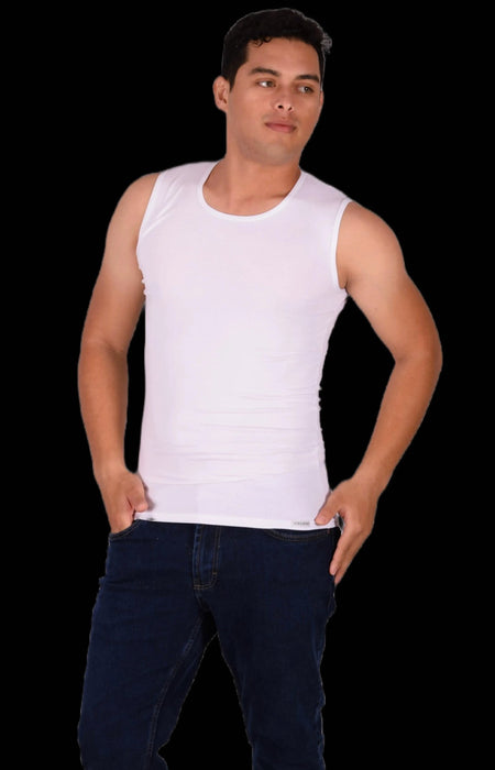 DOREANSE Tank Top Athletic Muscle Coton Classic White 2205 31